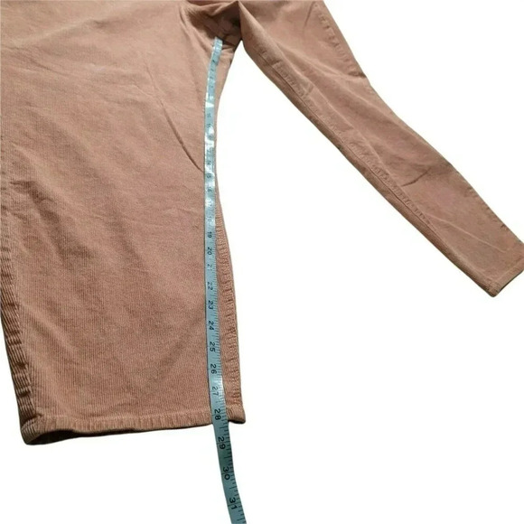 New American Eagle 24R Corduroy Mom Jean Fit Pants Rose Pink High Rise Stretch - Picture 5 of 12